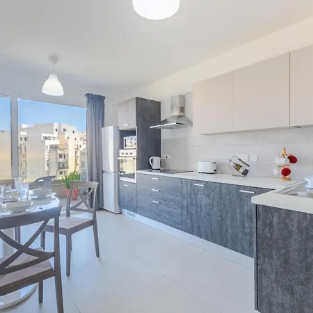 Spacious Brand New Hb Balcony 3 Bdr 2 Bth Bugibba St. Paul's Bay